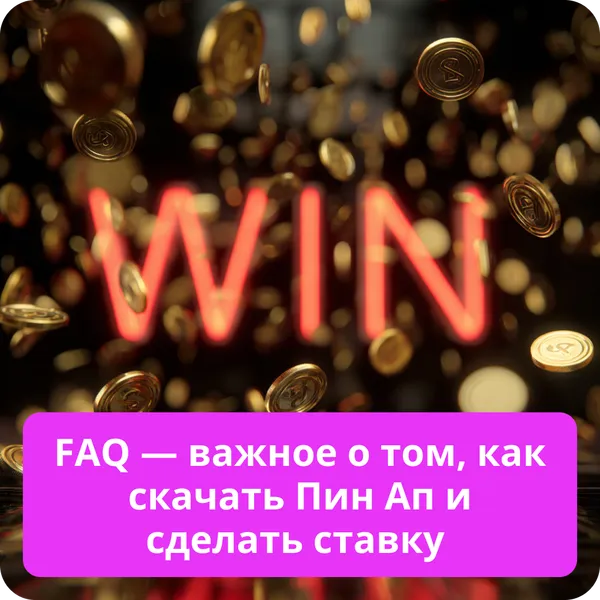 FAQ — важное о том, как скачать Пин Ап и сделать ставку